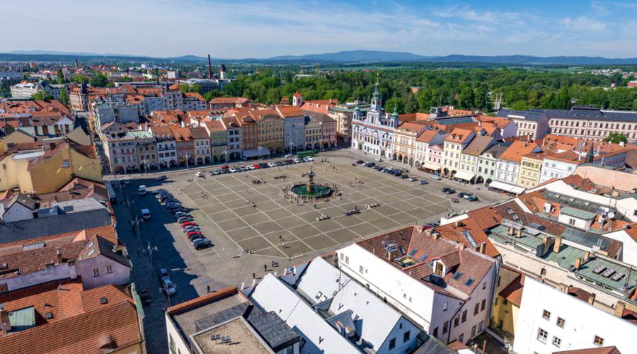 ¿Cuáles son las opciones de vehículos más populares en České Budějovice?